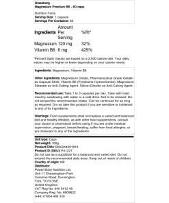 Magnesium Premium B6 - 60 kapselia - Image 2
