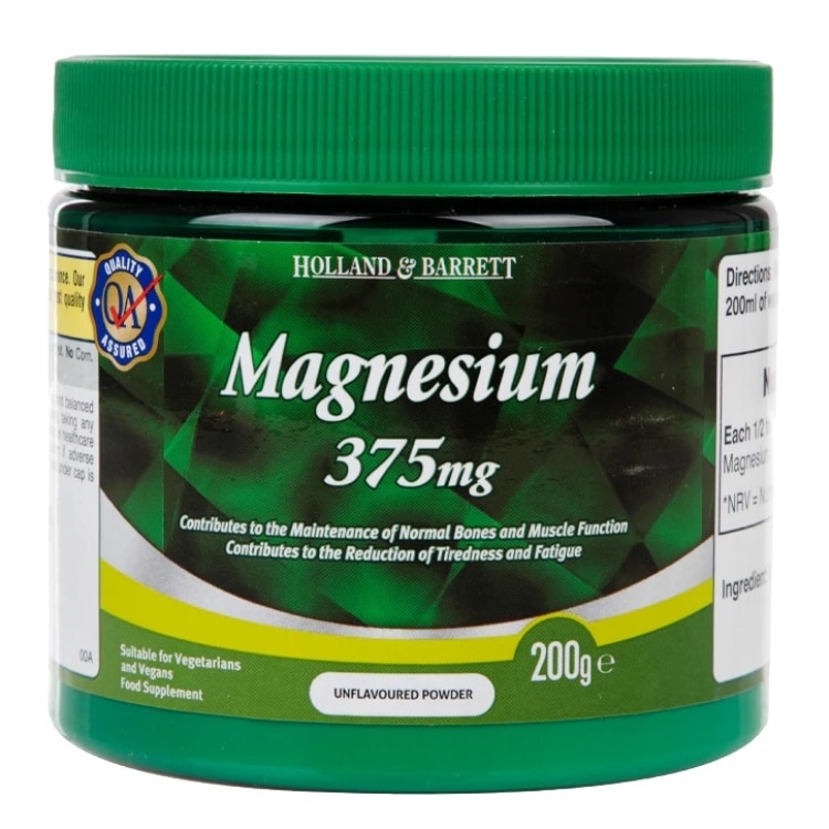 Magnesiumjauhe, 375 mg - 200 grammaa
