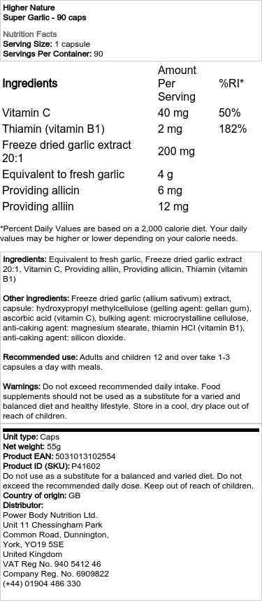 Super valkosipuli - 90 kapselia - Image 2
