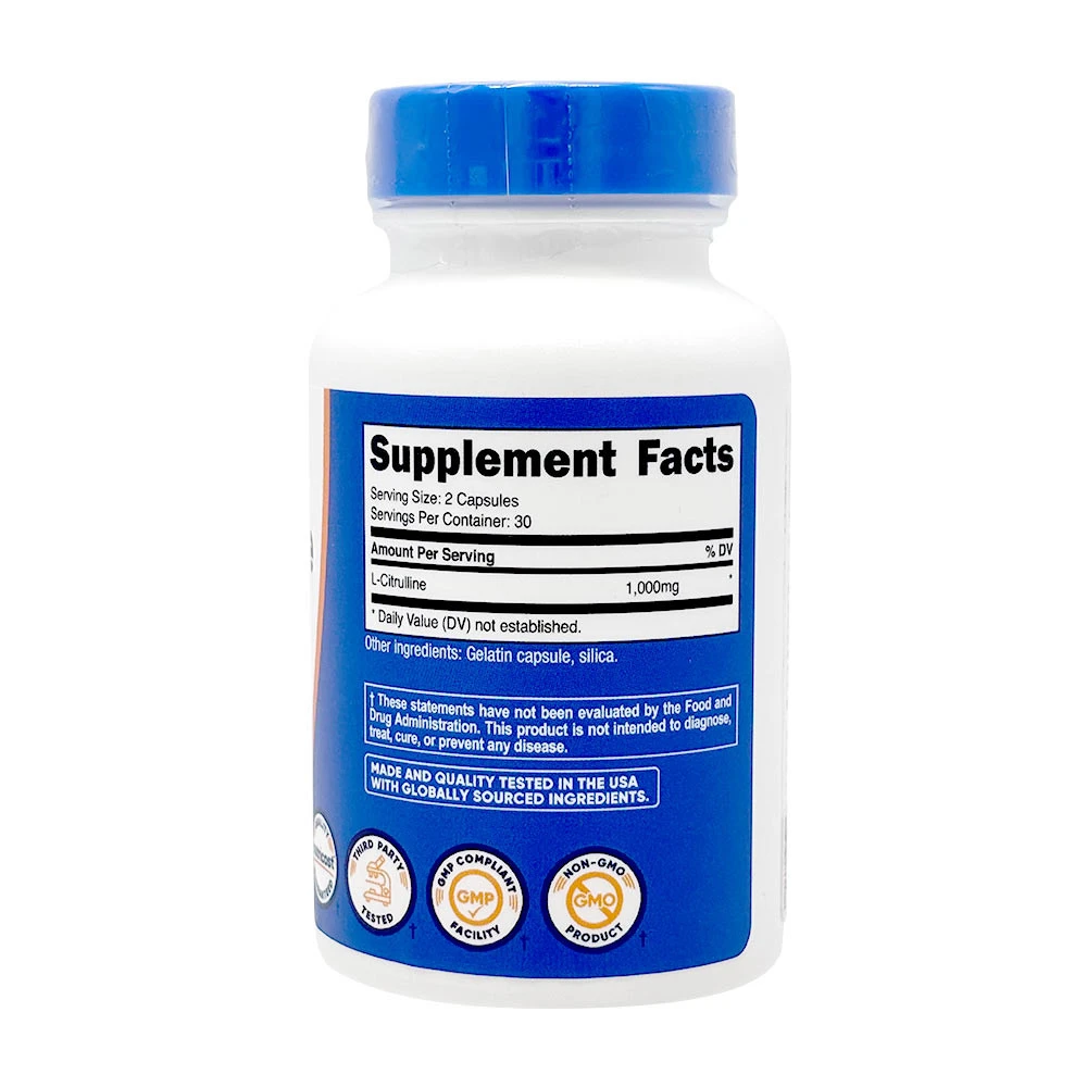 Nutricost L-sitrulliini 1000 mg (60 kapselia)
