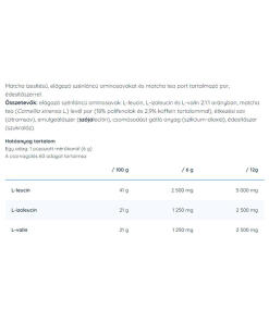 Nutriversum - Nutriversum 2:1:1 BCAA (360 g, matcha) - Image 4