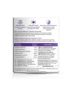 Vitabiotics Wellzyme Digestive Enzymes (60 Capsules)