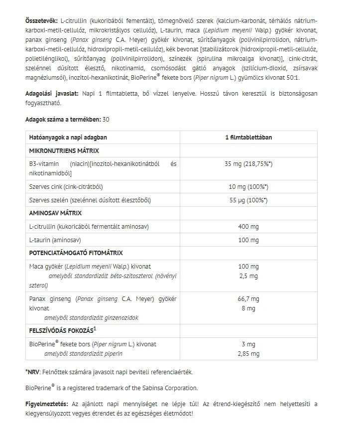 Natur Tanya - Natur Tanya Alpha (30 tablettia) - Image 2