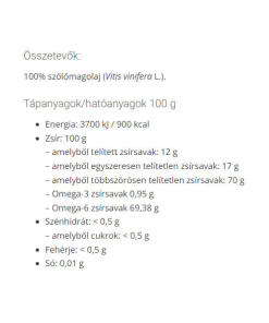 Natur Tanya - Rypäleensiemenöljy (250 ml) - Image 2