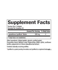Natural Factors - Glutationi LipoMicel Matrix 300 mg (90 pehmeää kapselia) - Image 2