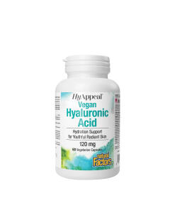Natural Factors HyAppeal Vegan Hyaluronic Acid (60 Capsules)