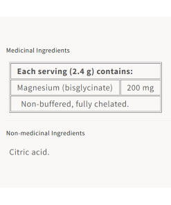 Natural Factors - Magnesium Bisglysinaatti Puhdas 200 mg (145 g) - Image 2