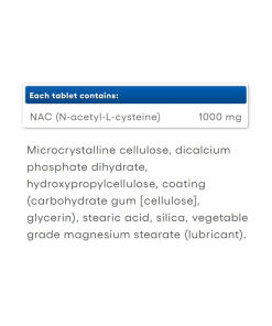 Natural Factors - N-asetyyli-L-kysteiini 1000 mg (90 tablettia) - Image 2