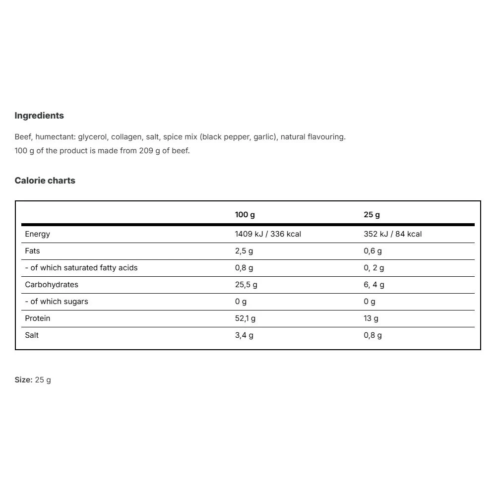 Vilgain - Vilgain Naudanlihasuikale (25 g) - Image 2