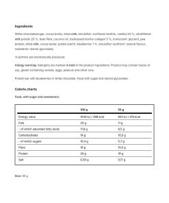 Vilgain Double Trouble Proteiinipatukka Mustikka-Juustokakku (55 g) - Image 2