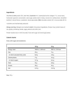 Vilgain Double Trouble -proteiinipatukka, Choco Bueno (55 g) - Image 2