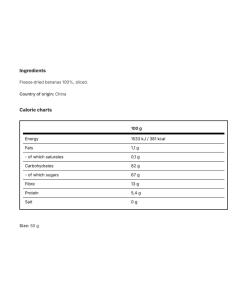 Vilgain - Pakastekuivatut banaanit (50 g) - Image 2