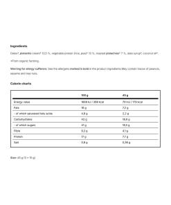 Vilgain - Luomu Vilgain Kasviproteiinienergiapallot, Pistaasit (45 g) - Image 2