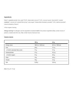 Vilgain - Vilgain Kasviproteiinienergiapallot BIO Mansikka-Kookos (45 g) - Image 2