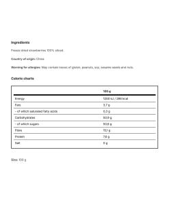 Vilgain - Pakastekuivatut mansikat (100 g) - Image 2